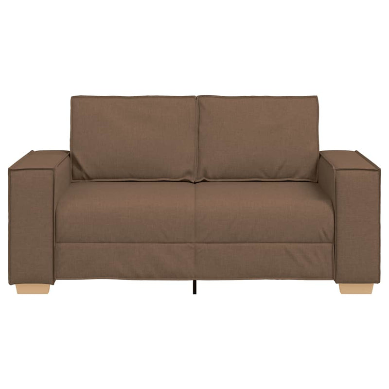 vidaXL kétszemélyes barna szövetkanapé 120 cm
