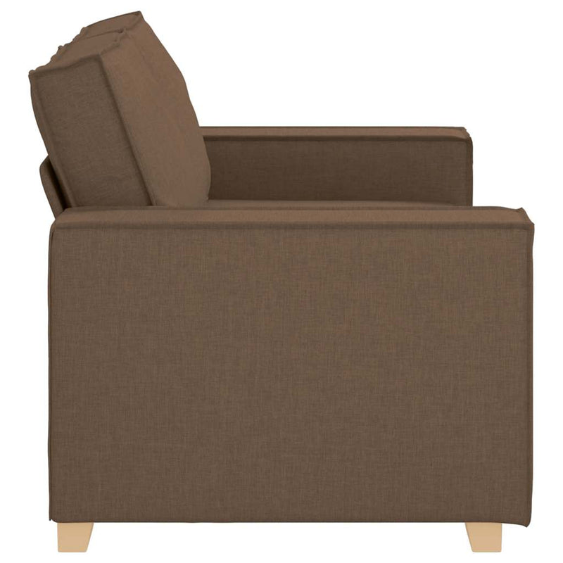 vidaXL kétszemélyes barna szövetkanapé 120 cm