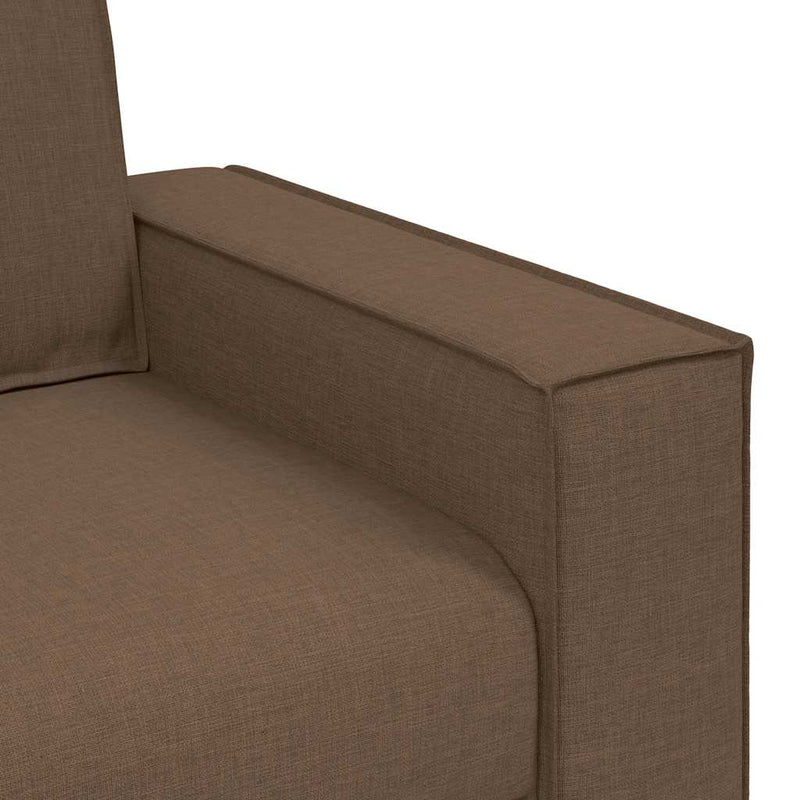 vidaXL kétszemélyes barna szövetkanapé 120 cm
