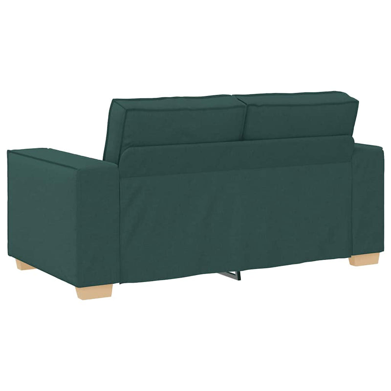 vidaXL kétszemélyes sötétzöld szövetkanapé 120 cm