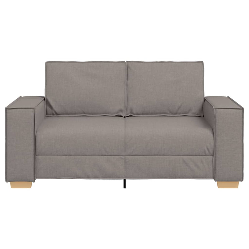 vidaXL kétszemélyes, bézs színű, szövetből készült kanapé 120 cm