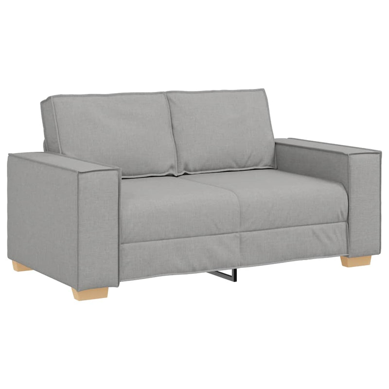 vidaXL kétszemélyes, felhőszürke szövetkanapé 120 cm