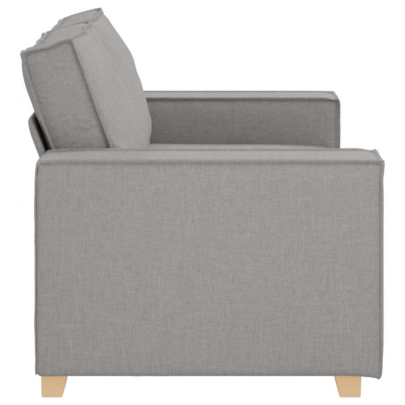 vidaXL kétszemélyes, felhőszürke szövetkanapé 120 cm