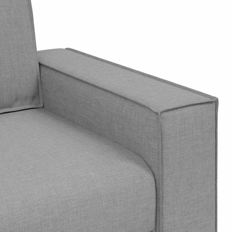 vidaXL kétszemélyes, felhőszürke szövetkanapé 120 cm
