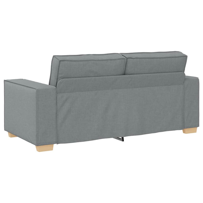 vidaXL kétszemélyes világosszürke szövetkanapé 140 cm