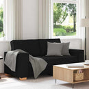 vidaXL kétszemélyes fekete szövetkanapé 180x78x84 cm
