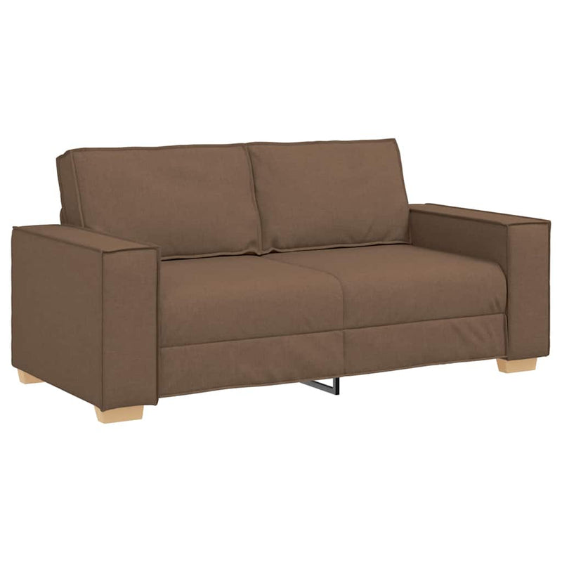 vidaXL kétszemélyes barna szövetkanapé 140 cm