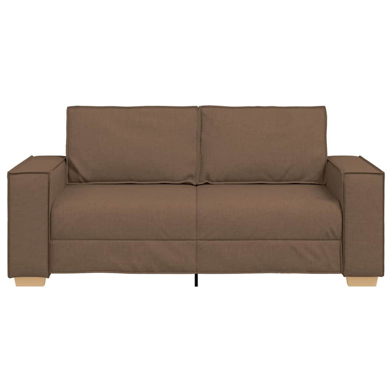 vidaXL kétszemélyes barna szövetkanapé 140 cm