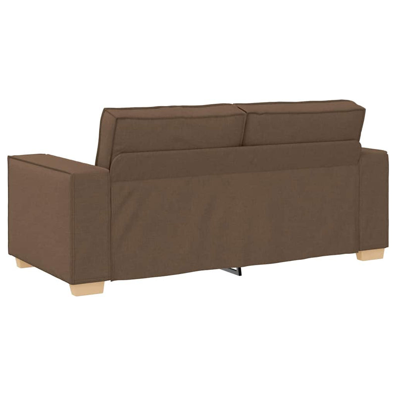 vidaXL kétszemélyes barna szövetkanapé 140 cm