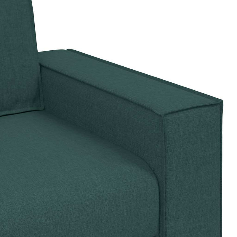 vidaXL kétszemélyes sötétzöld szövetkanapé 140 cm