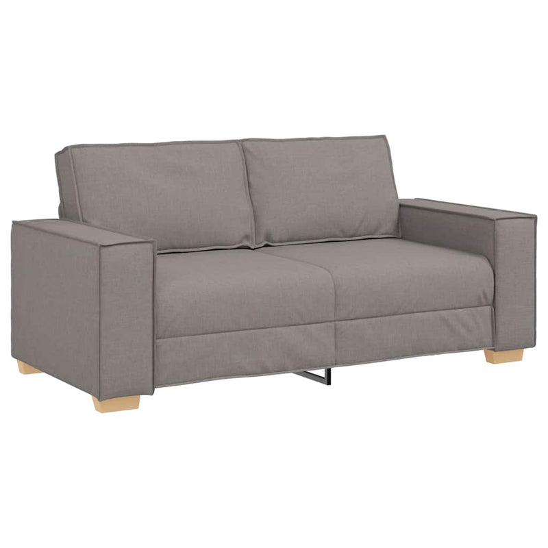 vidaXL kétszemélyes, bézs színű, szövetből készült kanapé 140 cm