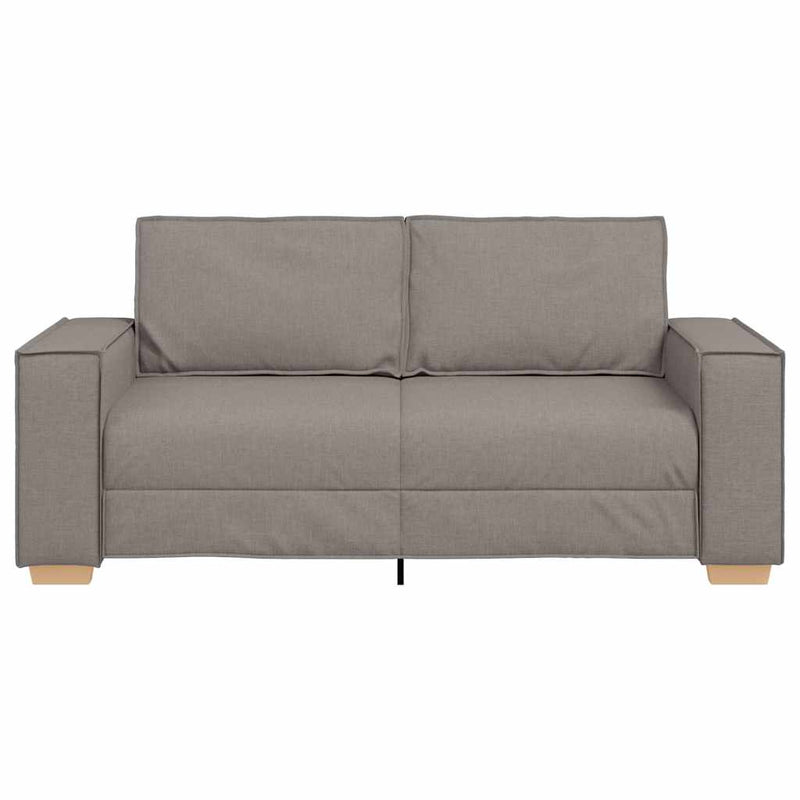 vidaXL kétszemélyes, bézs színű, szövetből készült kanapé 140 cm