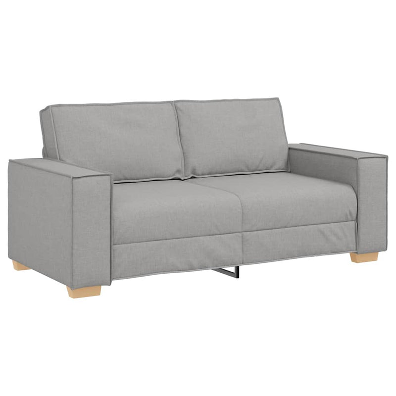 vidaXL kétszemélyes, felhőszürke szövetkanapé 140 cm