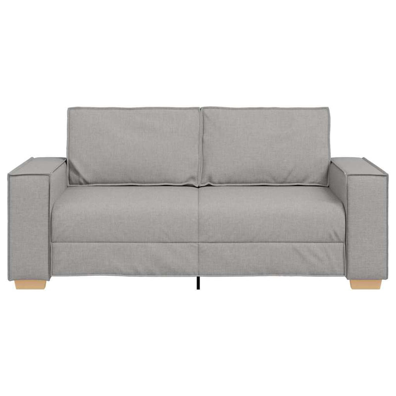 vidaXL kétszemélyes, felhőszürke szövetkanapé 140 cm