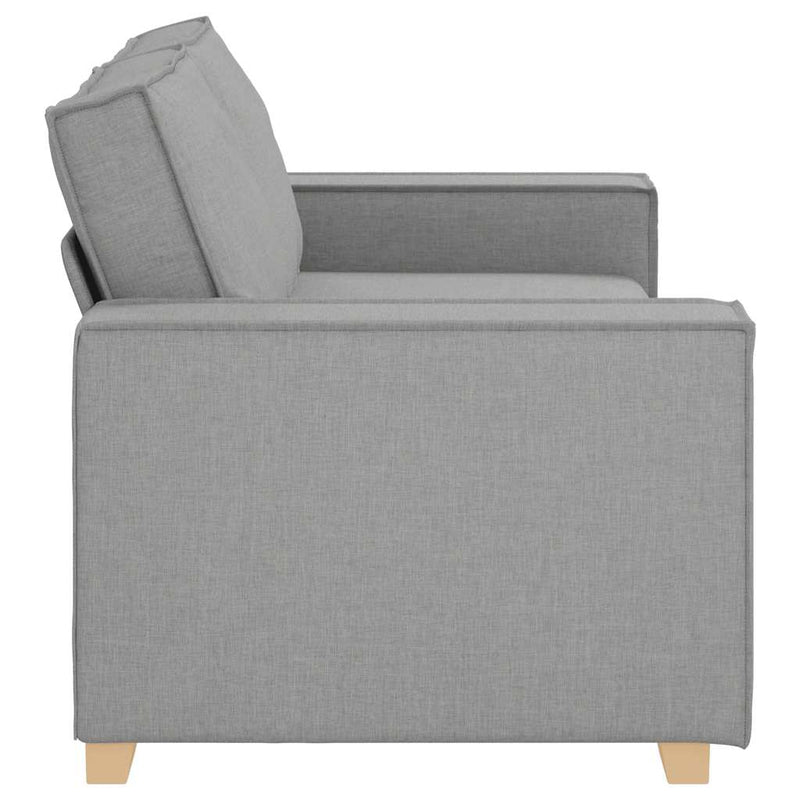 vidaXL kétszemélyes, felhőszürke szövetkanapé 140 cm