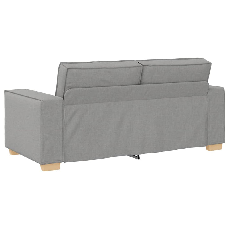 vidaXL kétszemélyes, felhőszürke szövetkanapé 140 cm