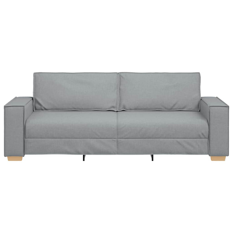 vidaXL 3 személyes világosszürke szövetkanapé 180 cm