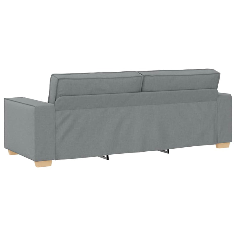 vidaXL 3 személyes világosszürke szövetkanapé 180 cm