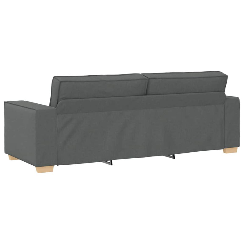 vidaXL 3 személyes sötétszürke szövetkanapé 180 cm