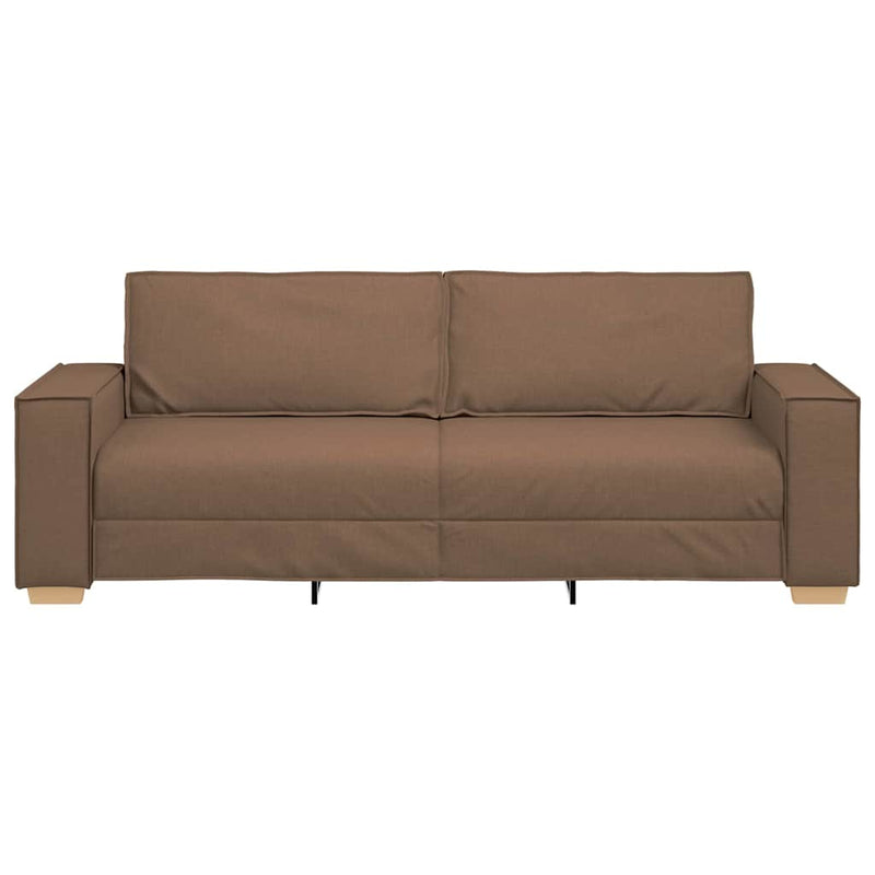 vidaXL 3 személyes barna szövetkanapé 180 cm