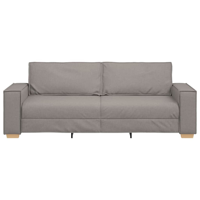 vidaXL 3 személyes, bézs szövetkanapé 180 cm