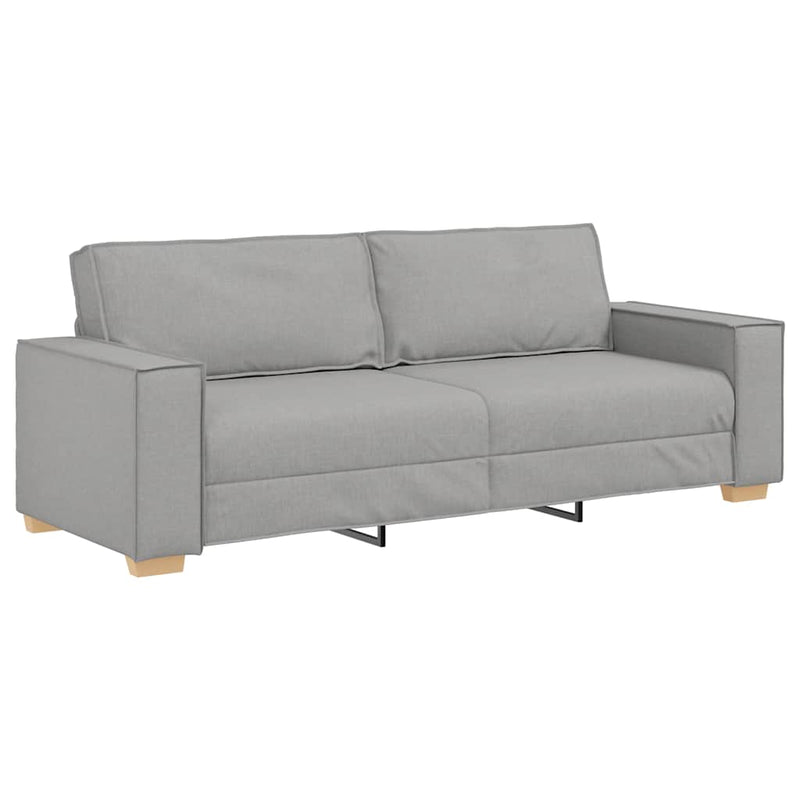 vidaXL 3 személyes, felhőszürke szövetkanapé 180 cm