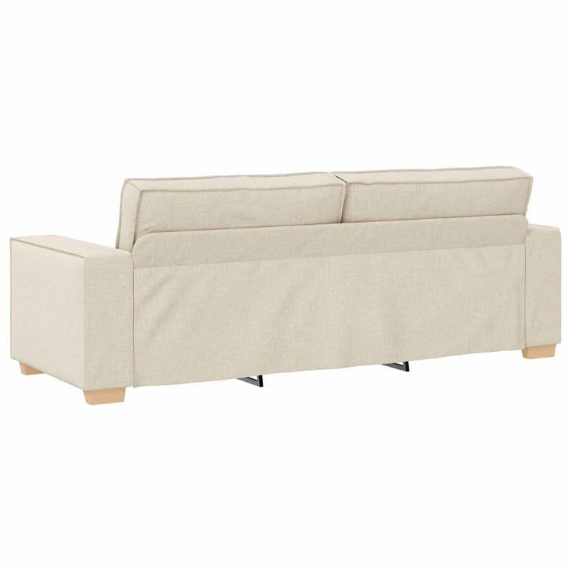 vidaXL Fotel párnával párnával Bézs 220 x 78 x 84 cm Vászon