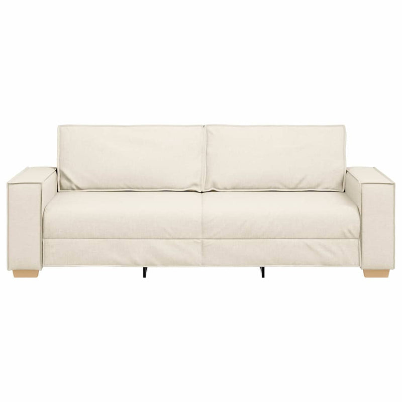 vidaXL Fotel párnával párnával Bézs 220 x 78 x 84 cm Vászon