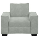 vidaXL világosszürke bársony kanapéfotel 60 cm