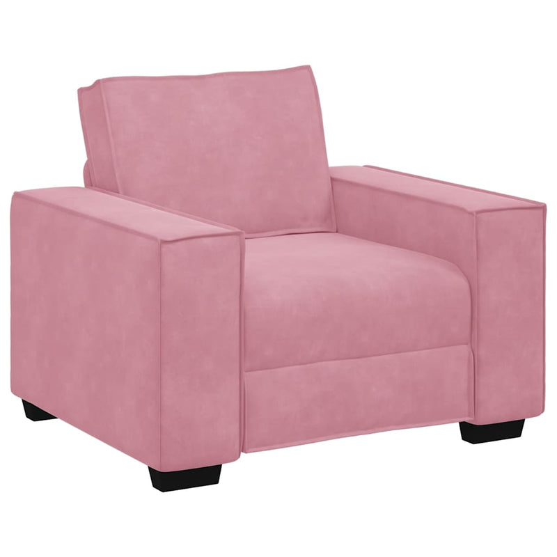 vidaXL rózsaszín bársony kanapéfotel 60 cm