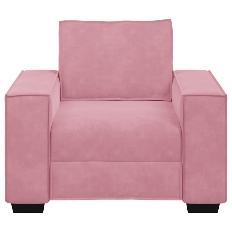 vidaXL rózsaszín bársony kanapéfotel 60 cm