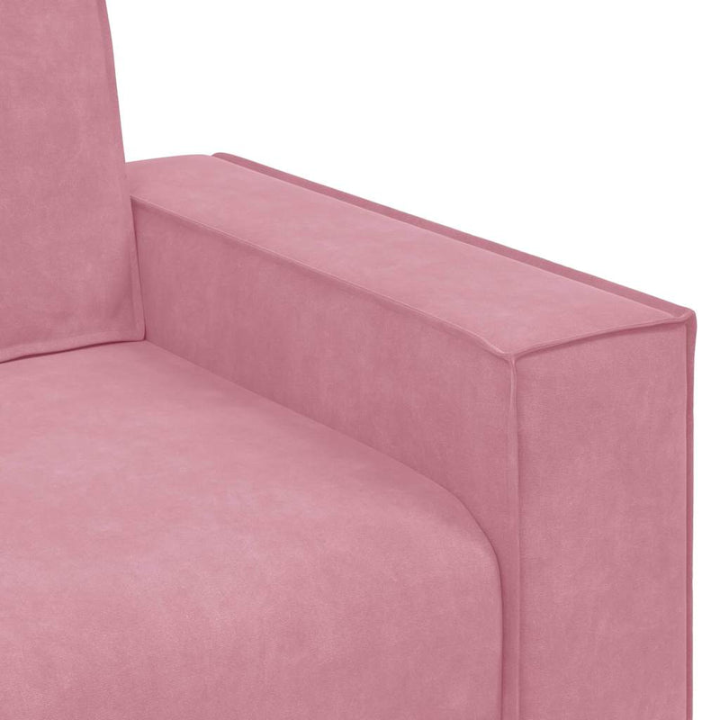 vidaXL rózsaszín bársony kanapéfotel 60 cm