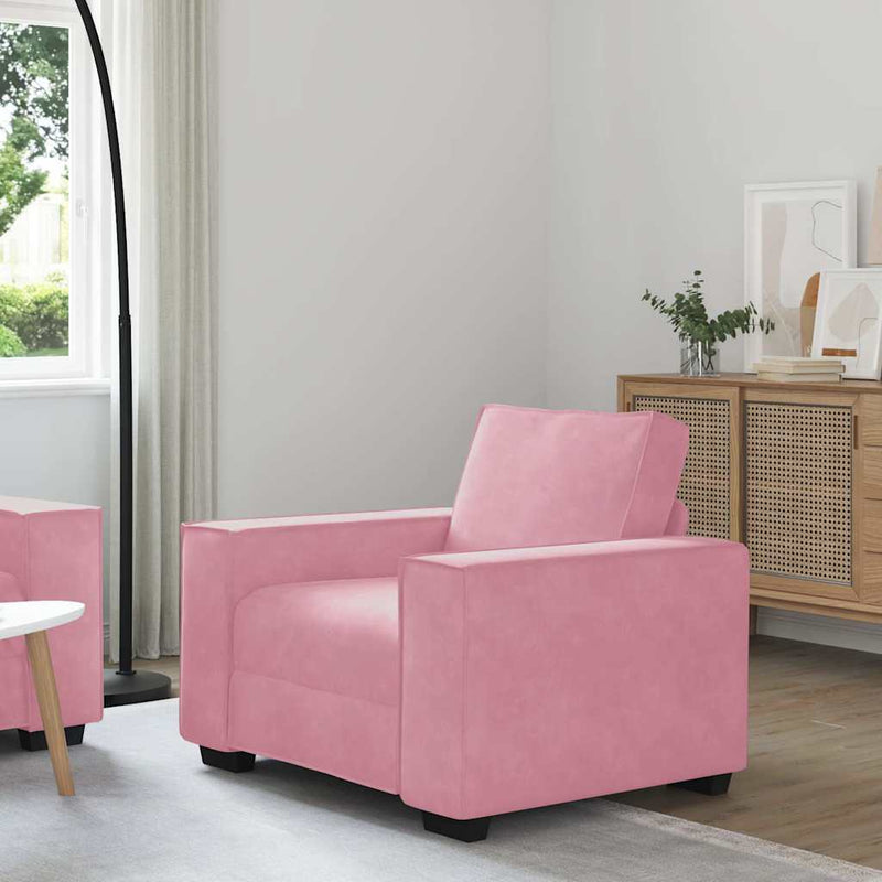 vidaXL rózsaszín bársony kanapéfotel 60 cm