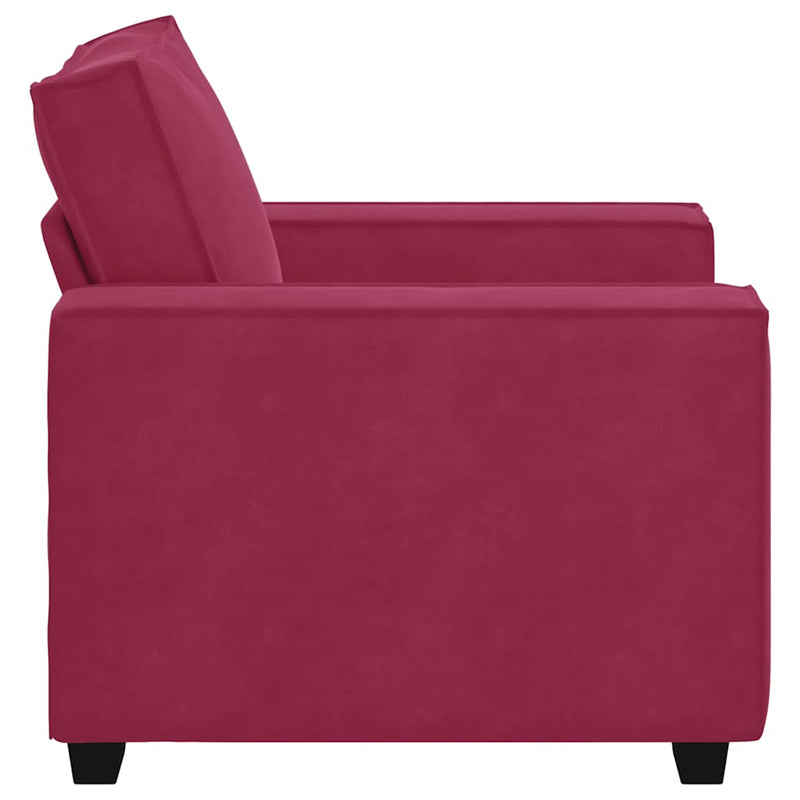 vidaXL bordó bársony kanapéfotel 60 cm
