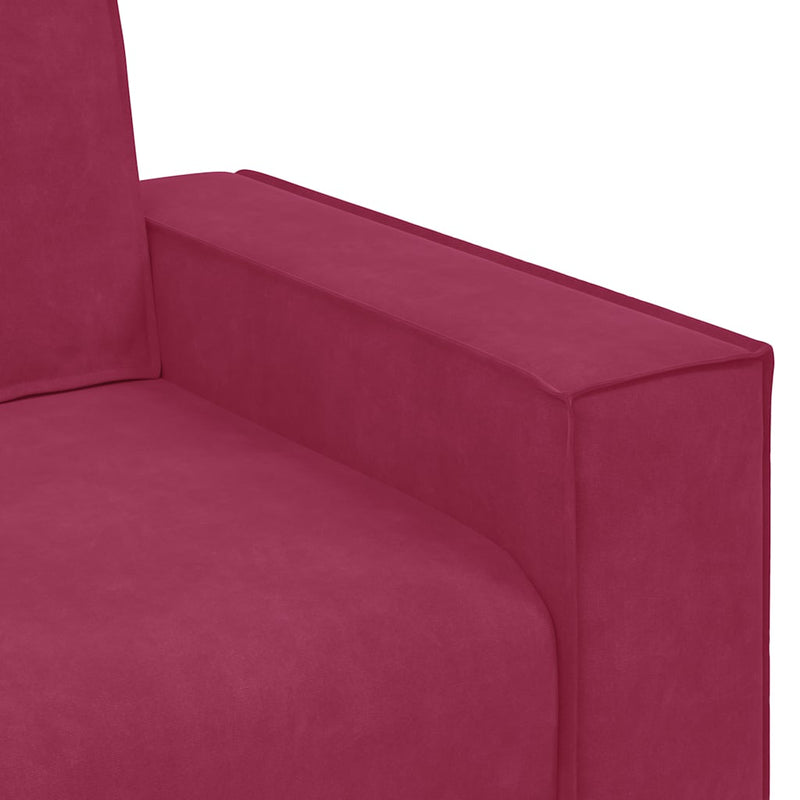 vidaXL bordó bársony kanapéfotel 60 cm