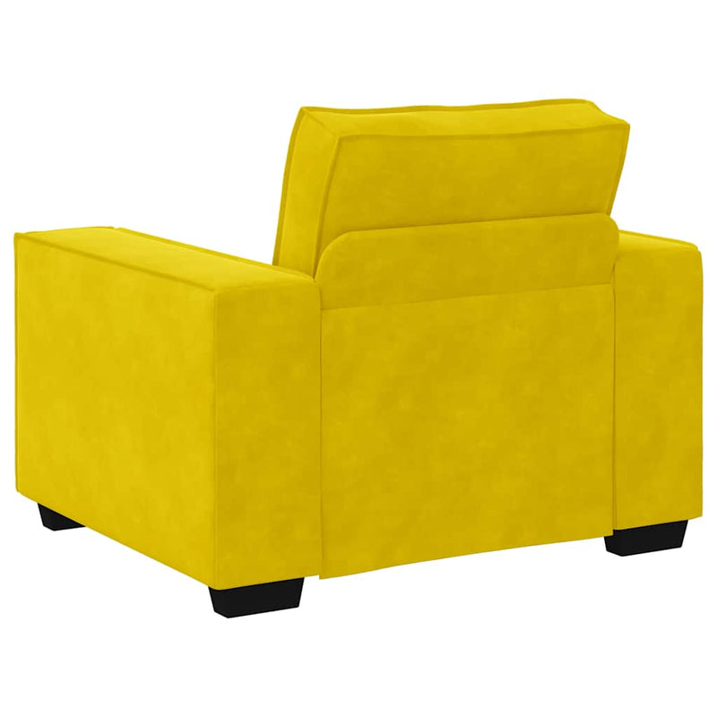 vidaXL sárga bársony kanapéfotel 60 cm