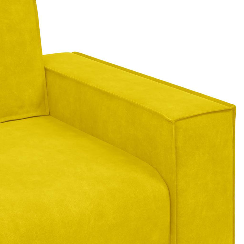 vidaXL sárga bársony kanapéfotel 60 cm