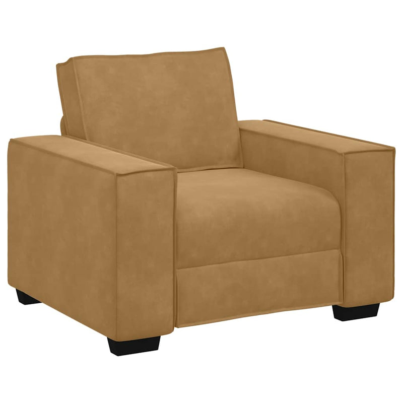 vidaXL barna bársony kanapéfotel 60 cm