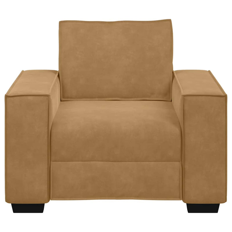 vidaXL barna bársony kanapéfotel 60 cm