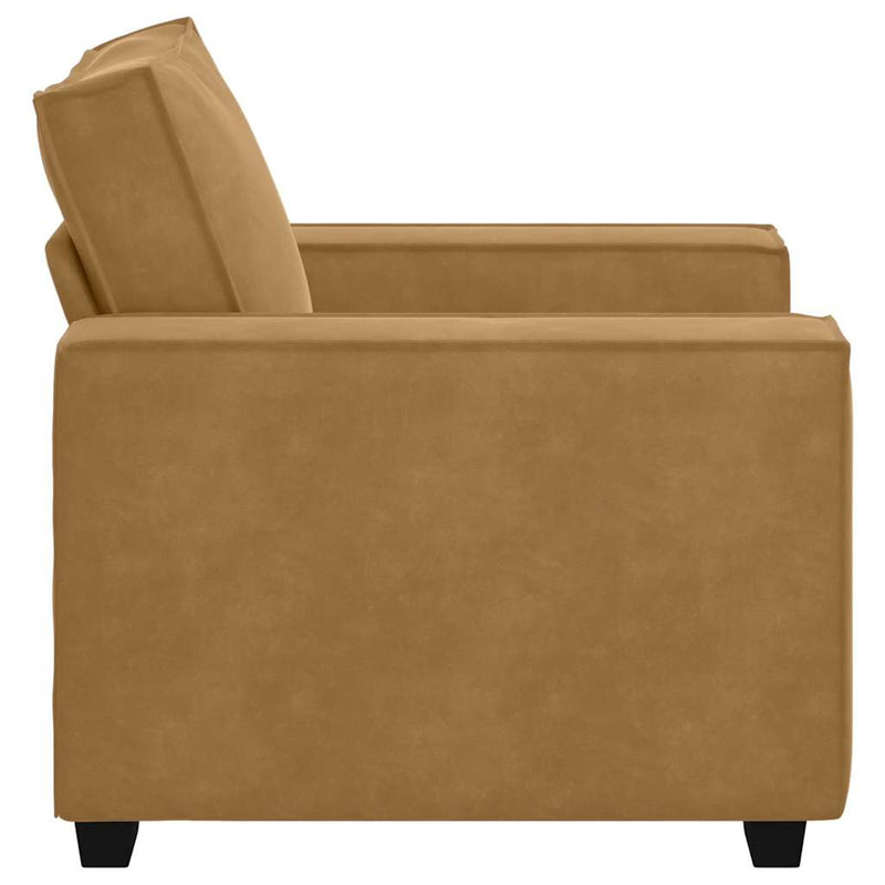 vidaXL barna bársony kanapéfotel 60 cm