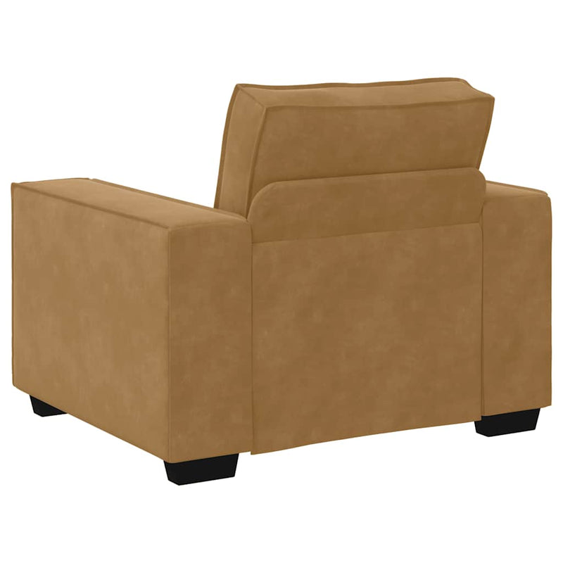 vidaXL barna bársony kanapéfotel 60 cm