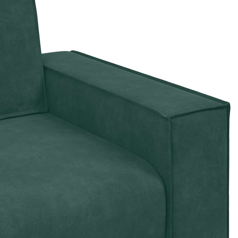 vidaXL kétszemélyes sötétzöld bársony kanapé 120 cm