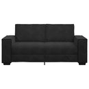 vidaXL kétszemélyes fekete bársony kanapé 140 cm