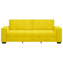 vidaXL 3 személyes sárga bársony kanapé 180 cm