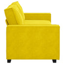 vidaXL 3 személyes sárga bársony kanapé 180 cm