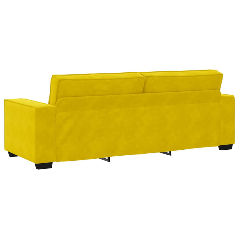 vidaXL 3 személyes sárga bársony kanapé 180 cm