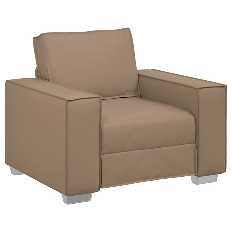 vidaXL Kanapéfotel párnával Cappuccino 99 x 78 x 84 cm Mübőr