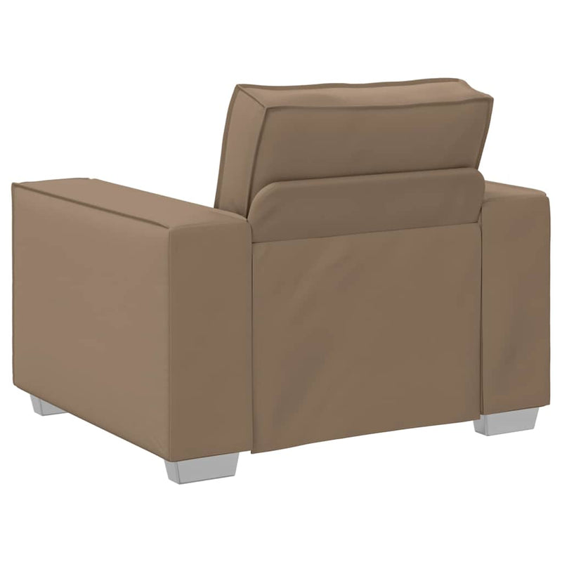 vidaXL Kanapéfotel párnával Cappuccino 99 x 78 x 84 cm Mübőr