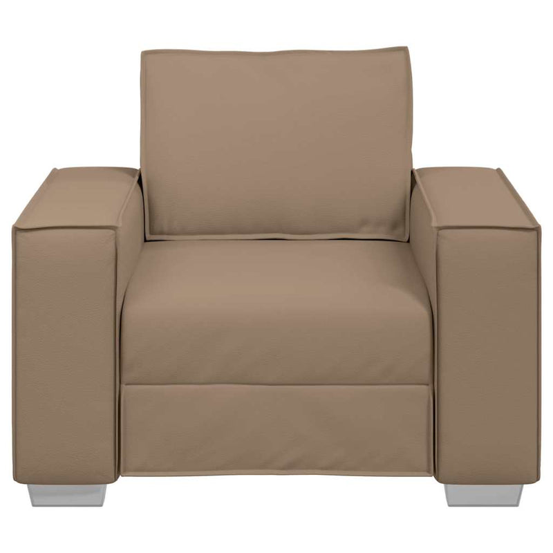 vidaXL Kanapéfotel párnával Cappuccino 99 x 78 x 84 cm Mübőr