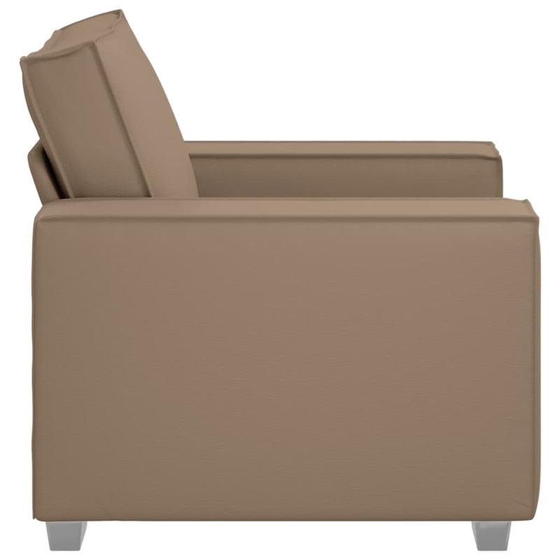 vidaXL Kanapéfotel párnával Cappuccino 99 x 78 x 84 cm Mübőr